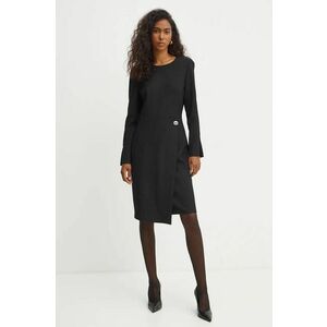 BOSS rochie culoarea negru, mini, mulata, 50504186 imagine