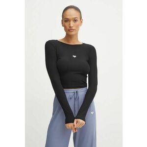 Roxy longsleeve de yoga Rise & Vibe culoarea negru, ERJKT04175 imagine