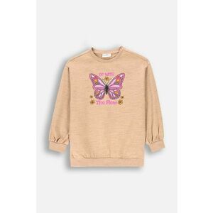 Coccodrillo longsleeve copii culoarea bej, MYSTIC NATURE GIRL KIDS imagine