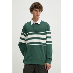 Levi's longsleeve din bumbac culoarea verde, modelator, A4845 imagine