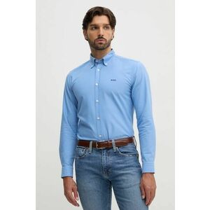 BOSS cămașă din bumbac barbati, cu guler button-down, slim, 50521996 imagine