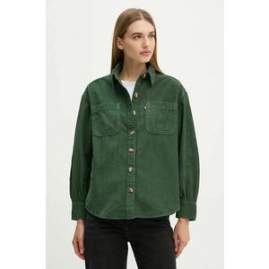 Levi's camasa din velur culoarea verde, cu guler clasic, relaxed, A8691 imagine