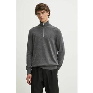 Marc O'Polo pulover din amestec de lână barbati, culoarea gri, light, cu turtleneck, 429514460314 imagine