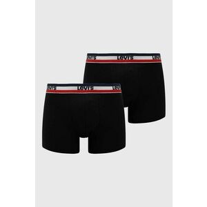 Levi's boxeri 2-pack bărbați, culoarea negru 37149.0804-001 imagine