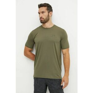 Under Armour tricou de antrenament Rush Energy culoarea verde, neted imagine