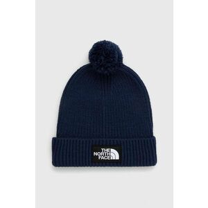 The North Face caciula culoarea albastru marin, din tricot gros imagine