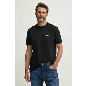 Boss Green tricou barbati, culoarea negru, cu imprimeu, 50506373 imagine