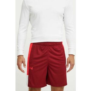 Under Armour pantaloni scurți de antrenament Zone 7 culoarea bordo, 1383389 imagine