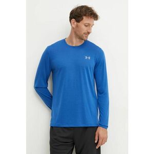 Under Armour longsleeve pentru alergare Streaker neted imagine