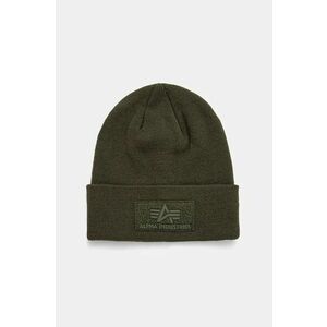 Alpha Industries caciula culoarea verde, din tricot gros imagine