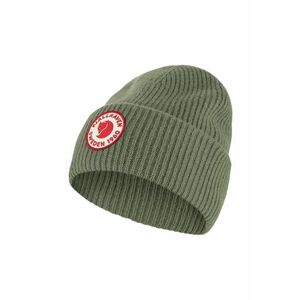 Fjallraven căciulă de lână 1968 Logo culoarea verde, de lână, din tricot gros F78142.677 imagine