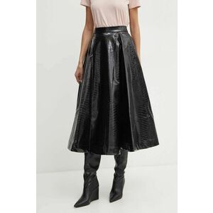 Karl Lagerfeld fusta culoarea negru, midi, evazati, 246W1208 imagine