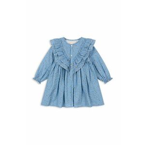 Konges Sløjd rochie din bumbac pentru copii KIM FRILL DRESS GOTS mini, evazati, KS101547 imagine