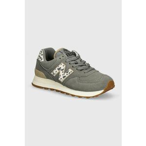 New Balance sneakers din piele intoarsă 574 culoarea gri, WL574IJ2 imagine