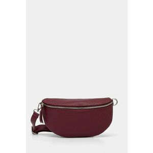 Answear Lab borseta de piele culoarea bordo imagine