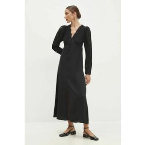 Answear Lab rochie culoarea negru, maxi, evazati imagine