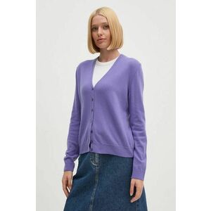 United Colors of Benetton cardigan din lana culoarea violet, light, 1002D6879 imagine