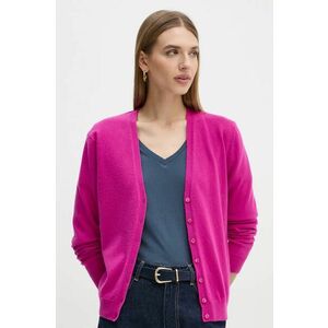 United Colors of Benetton cardigan din lana culoarea violet, light, 1002D6879 imagine