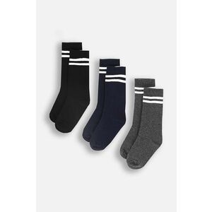 Coccodrillo sosete copii 3-pack culoarea negru, BASIC SOCKS imagine