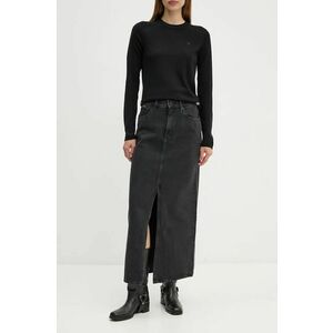 G-Star Raw fustă din denim culoarea negru, maxi, dreaptă, D24385-D772 imagine