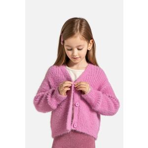 Coccodrillo cardigan copii culoarea roz, MYSTIC NATURE GIRL KIDS imagine