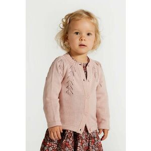 Coccodrillo cardigan bebe culoarea roz, CUTE GIRL NEWBORN imagine