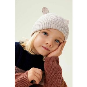 Liewood șapcă de lână pentru copii Miller Beanie With Ears culoarea bej, de lana, LW15090 imagine