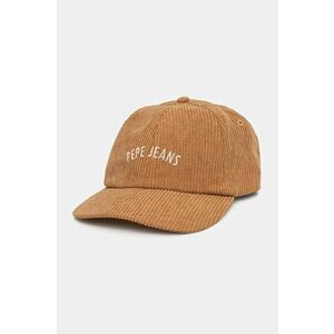 Pepe Jeans sapca WEEN CAP culoarea maro, cu imprimeu, PL040354 imagine