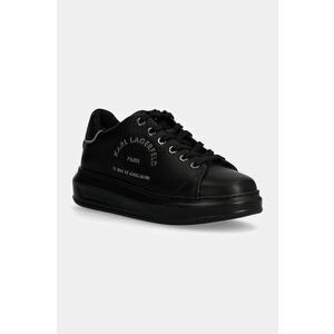 Karl Lagerfeld sneakers din piele KAPRI culoarea negru, KL62538F imagine