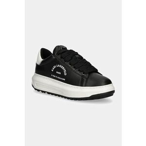 Karl Lagerfeld sneakers din piele KAPRI culoarea negru, KL57538 imagine