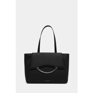 Karl Lagerfeld poseta de piele culoarea negru, 246W3001 imagine