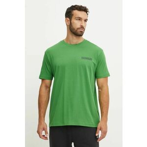 Napapijri tricou din bumbac S-Linth barbati, culoarea verde, cu imprimeu, NP0A4I39G1T1 imagine