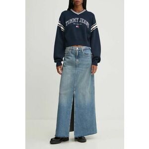 Tommy Jeans fusta jeans maxi, evazati, DW0DW19652 imagine