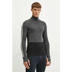 Icebreaker longsleeve funcțional Merino 200 ZoneKnit culoarea negru, IBBA56H95851 imagine