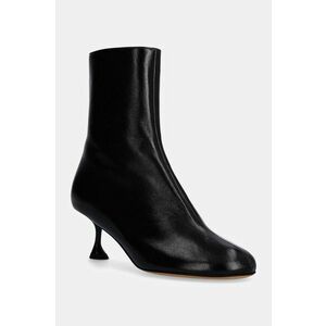 Proenza Schouler cizme de piele Tee Ankle femei, culoarea negru, cu toc cui, PS43232A imagine