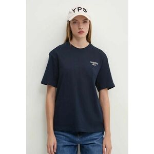 Tommy Jeans tricou din bumbac femei, culoarea albastru marin, DW0DW18786 imagine