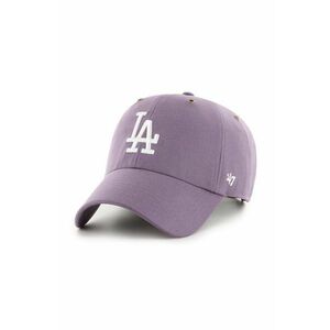 47 brand șapcă de baseball din bumbac MLB Los Angeles Dodgers culoarea violet, cu imprimeu, B-PTLSD12GWS-II imagine