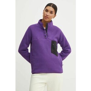 Burton bluza femei, culoarea violet, neted, 238601 imagine