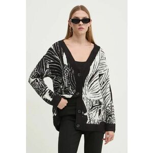 Desigual cardigan HALIFAX femei, culoarea negru, 24WWJF26 imagine