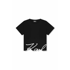 Karl Lagerfeld tricou de bumbac pentru copii culoarea negru, Z30212 imagine