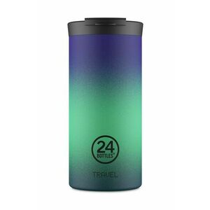 24bottles cana termica Travel Tumbler 600ml Borealis culoarea verde, Travel.Tumb.600.Boreal imagine