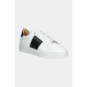 Philipp Plein sneakers din piele Nappa Lo-Top culoarea alb, USC0657 PLE010N 0102 imagine