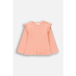 Coccodrillo pulover bebe culoarea portocaliu, light, PASTELOVE GIRL NEWBORN imagine