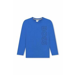 BOSS longsleeve din bumbac pentru copii cu imprimeu, J51208 imagine