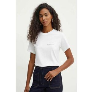 Victoria Beckham tricou din bumbac femei, culoarea alb, 1424JTS005890A imagine