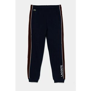 Lacoste pantaloni de trening pentru copii culoarea albastru marin, modelator, XJ2452 imagine