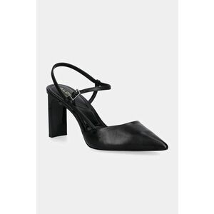 Aldo pantofi de piele DARABRIVER culoarea negru, cu toc drept, cu toc deschis, 13839879 DARABRIVER imagine