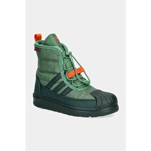 adidas Originals cizme de iarna copii SUPERSTAR 360 BOOT 2.0 C culoarea verde, ID4052 imagine