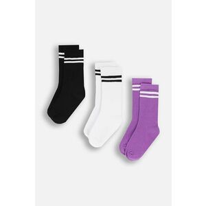 Coccodrillo sosete copii 3-pack culoarea alb, BASIC SOCKS imagine