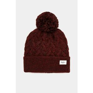 Pepe Jeans caciula WALLIS HAT culoarea bordo, din tricot gros, PL040353 imagine